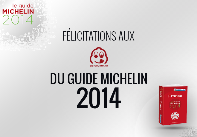 Découvrez les établissements Bib Michelin Michelin 2014