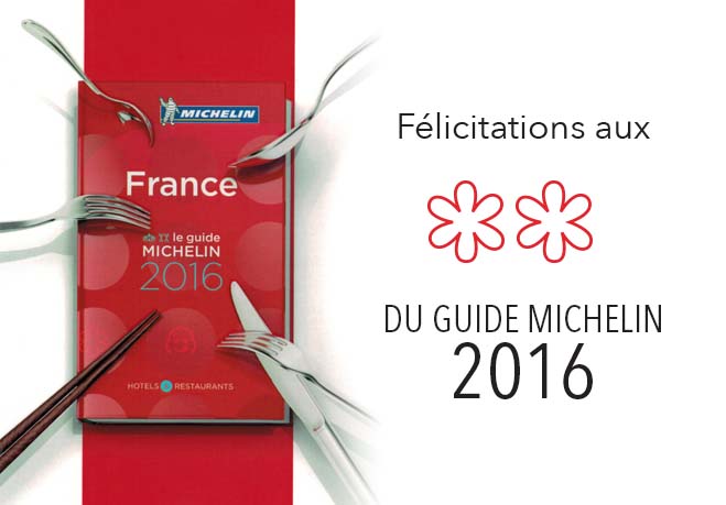 Guide Michelin 2016 2étoile